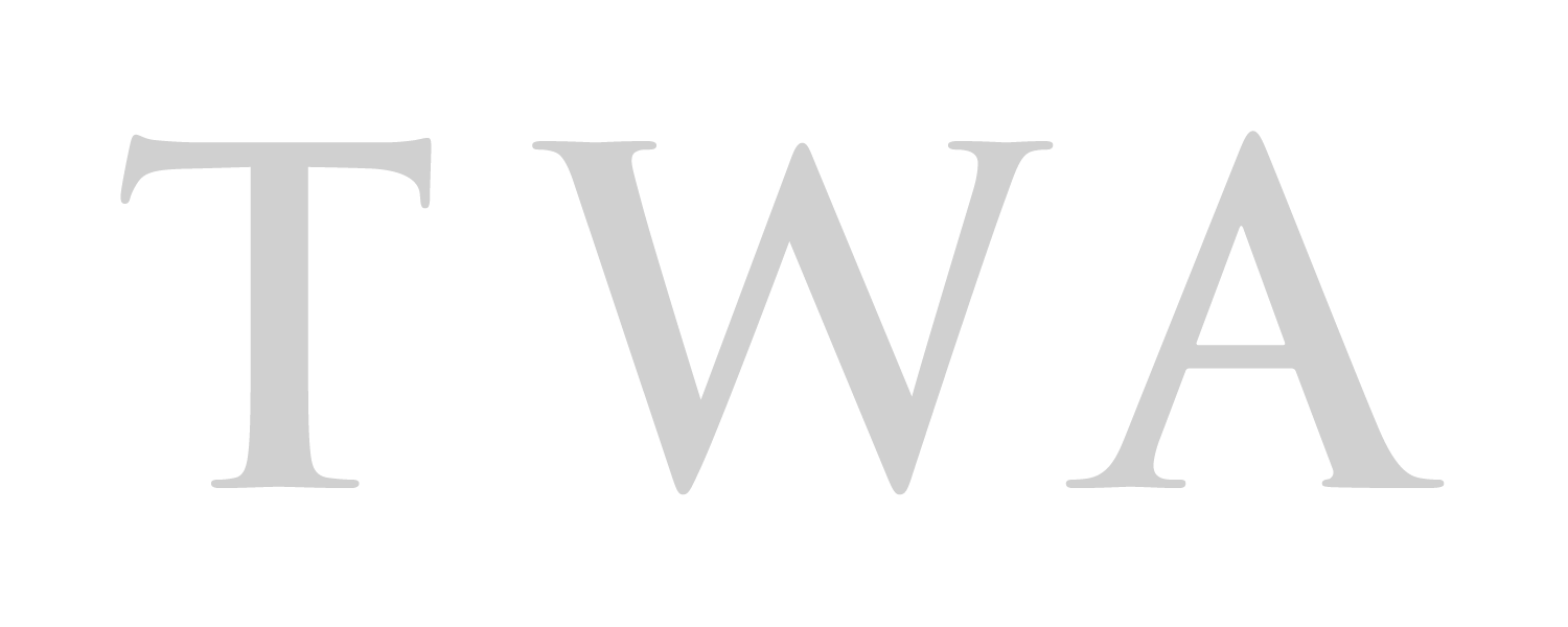 TWA logo gray